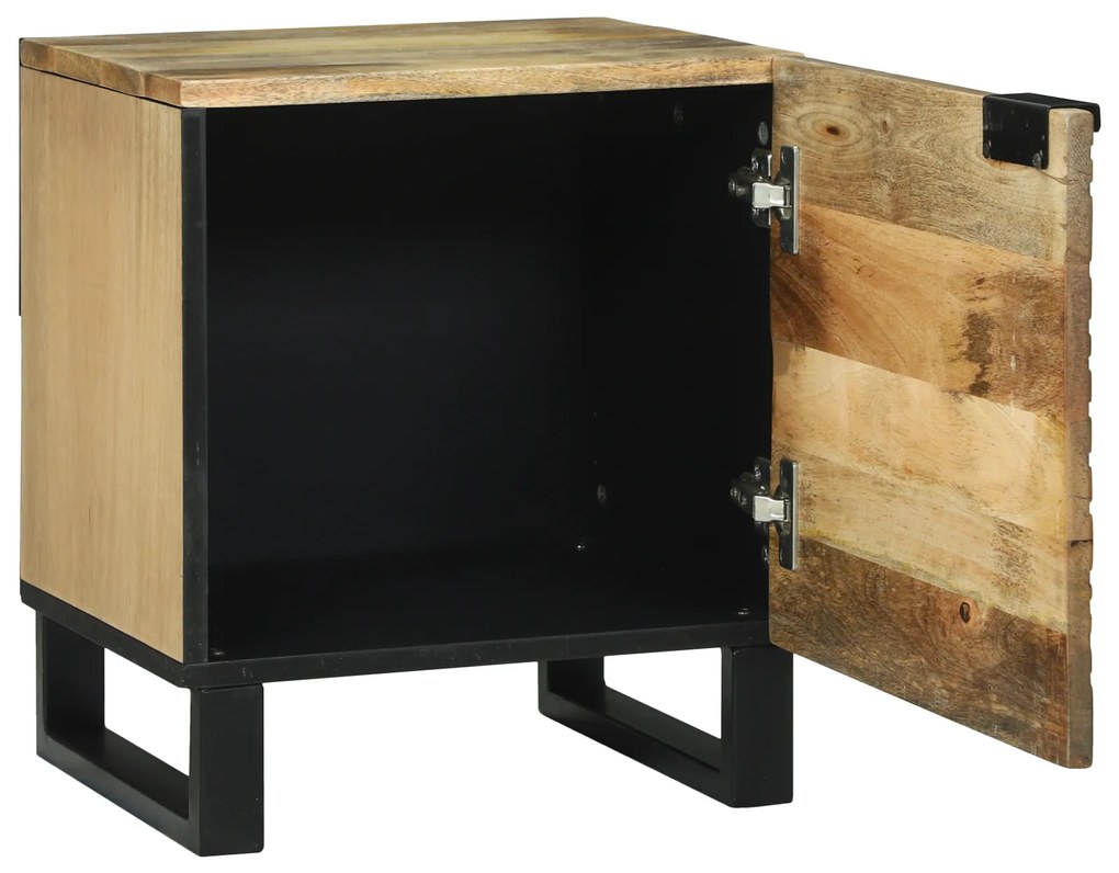 vidaXL Κομοδίνα - 2 κομμάτια, 40x33.5x46 εκ., Στερεό Ξύλο Μάνγκο