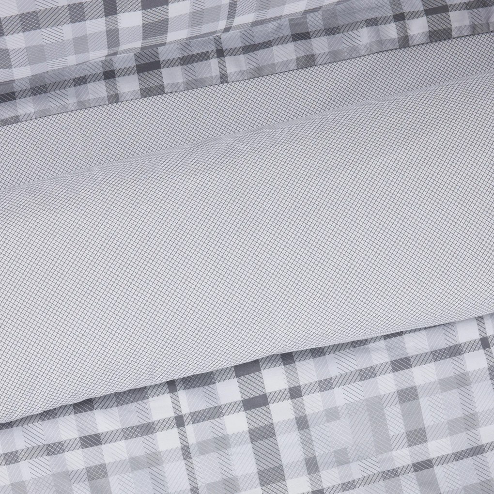 DAS HOME ΣΕΤ ΣΕΝΤΟΝΙΑ ΥΠΕΡΔΙΠΛΑ ΜΕ ΛΑΣΤΙΧΟ CASUAL 5431 GREY