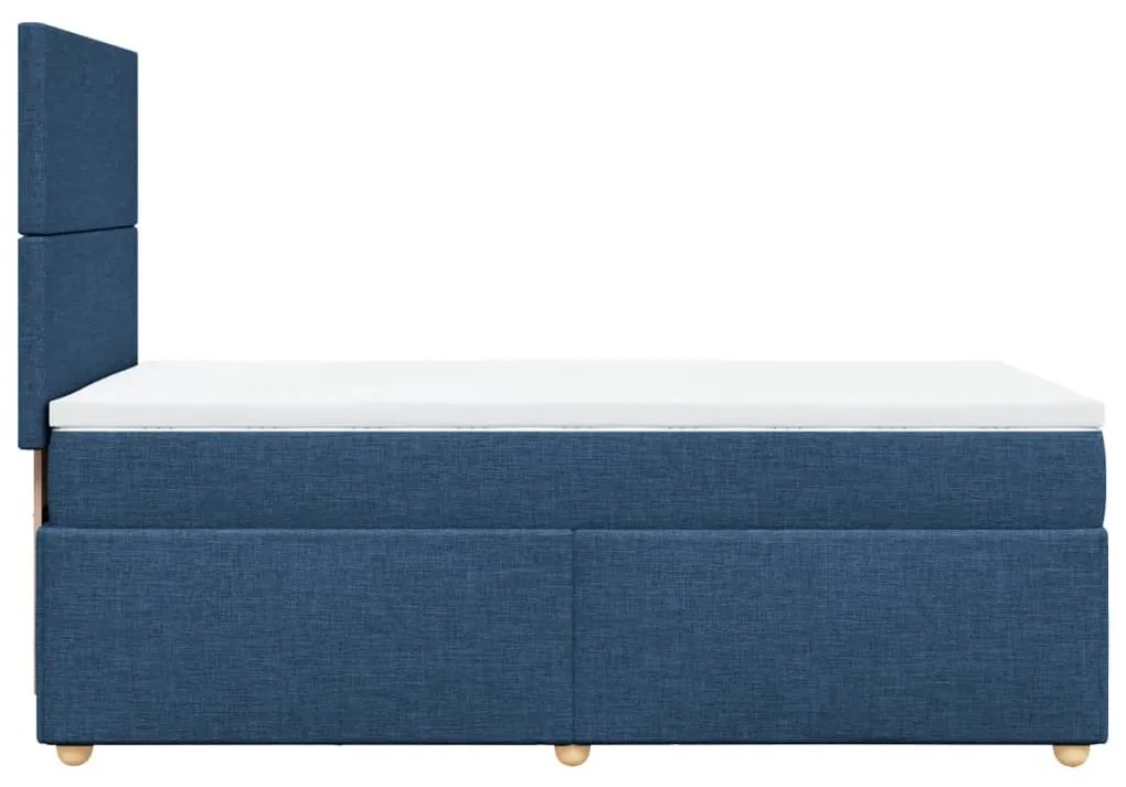 ΚΡΕΒΑΤΙ BOXSPRING ΜΕ ΣΤΡΩΜΑ ΜΠΛΕ 80X200 ΕΚ. ΥΦΑΣΜΑΤΙΝΟ 3291106