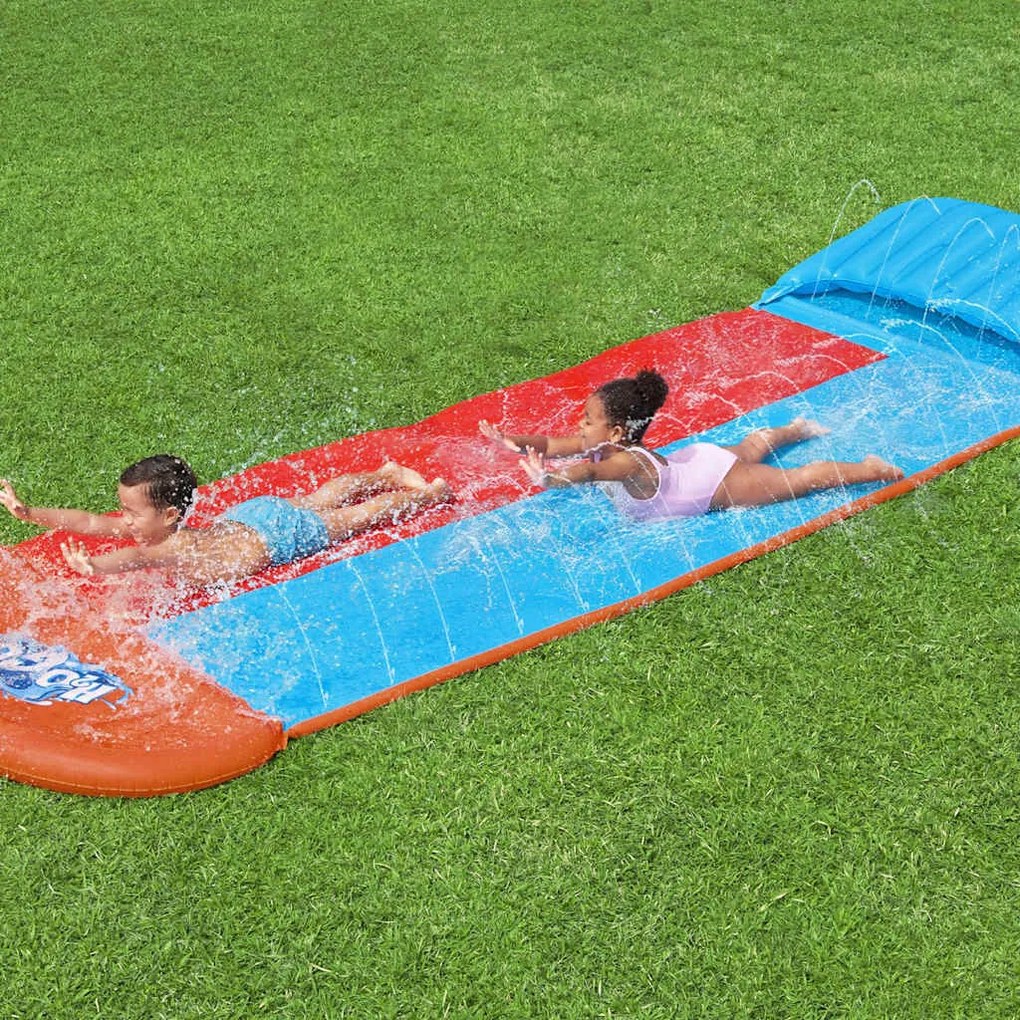 Bestway Νεροτσουλήθρα H2OGO Water Slide Tsunami Splash Ramp Double