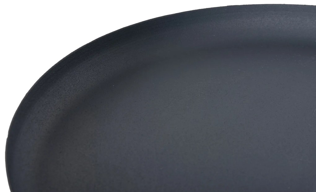 ΤΡΑΠΕΖΙ ΒΟΗΘΗΤΙΚΟ ΣΤΡΟΓΓΥΛΟ DELBEL HM4261.05 ΜΕΤΑΛΛΟ ΜΠΛΕ ΣΚΟΥΡΟ Φ39,5x53,5Υ εκ. - 0535386 - HM4261.05