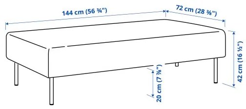 LILLEHEM μονάδα 2θέσιο κάθισμα 795.761.98