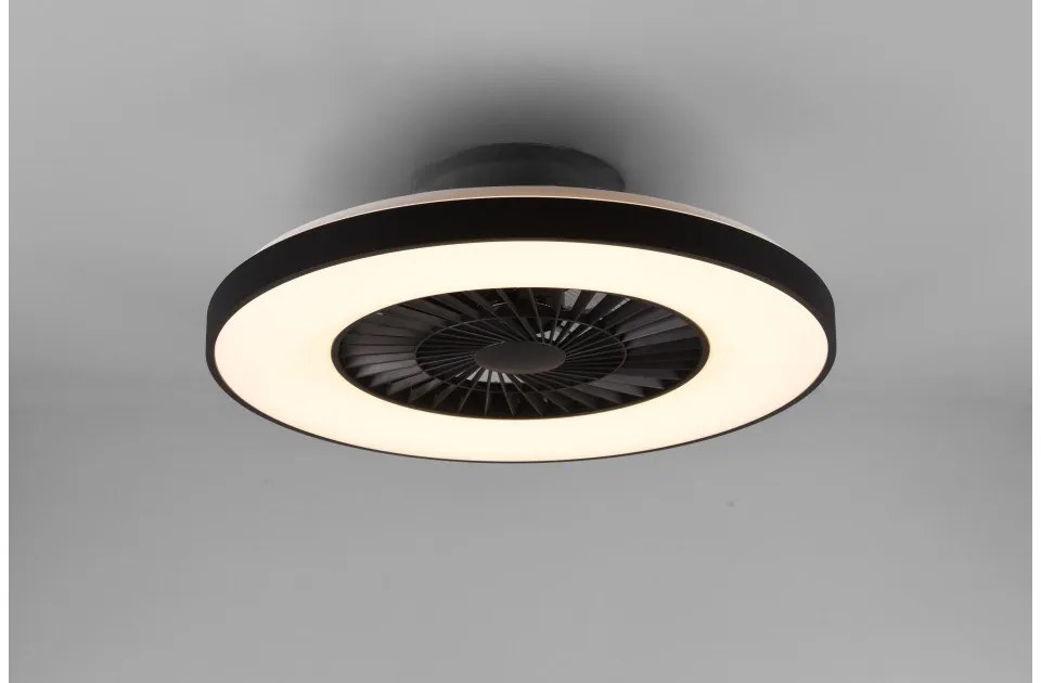Ανεμιστήρας Οροφής 40W Μαύρο-Λευκό LED 38W 3CCT Dimmer Halmstad R62672132 Trio Lighting-R62672132-Μαύρο-Λευκό R62672132
