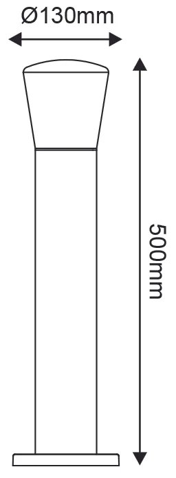 E27 POST LUMINAIRE 230V AC DARK GREY IP54 MAX.40W - LG5951G-500