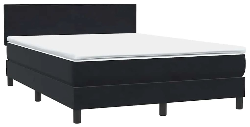 ΚΡΕΒΑΤΙ BOXSPRING ΜΕ ΣΤΡΩΜΑ ΜΑΥΡΟ 1140X210 ΕΚ. ΒΕΛΟΥΔΙΝΟ 3316019