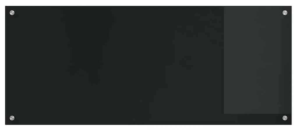 vidaXL Πίσω Πάνελ Κουζίνας Μαύρο 120 x 50 x 0,6 εκ. σκληρυμένο γυαλί