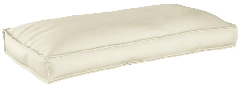 vidaXL Μαξιλάρι για κάθισμα/πλάτη κρεμ 120x60x12 cm από ύφασμα Oxford