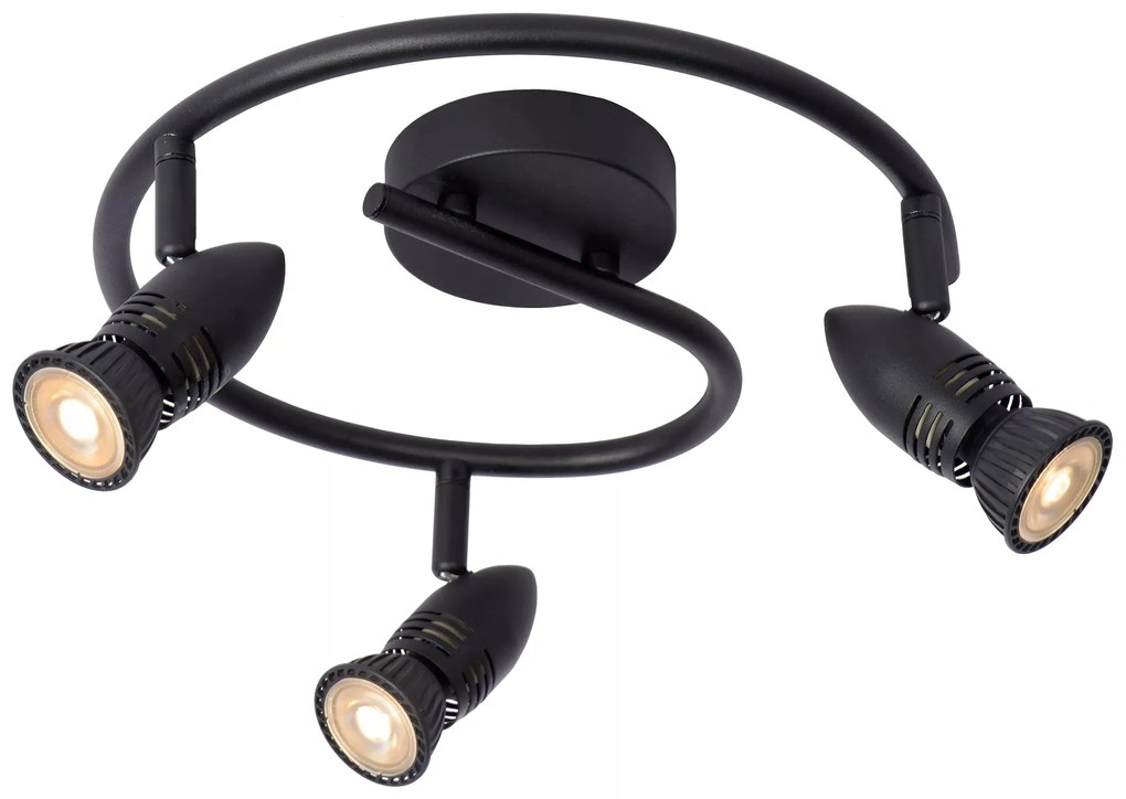 Φωτιστικό Οροφής Lucide 13955-03-30 CARO Μαύρο Ματ (Black Mat)