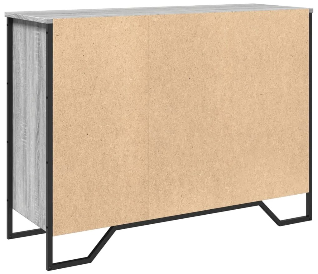 Μπουφές Γκρι Sonoma 101x35,5x74,5 εκ. από Επεξεργασμένο Ξύλο - Γκρι