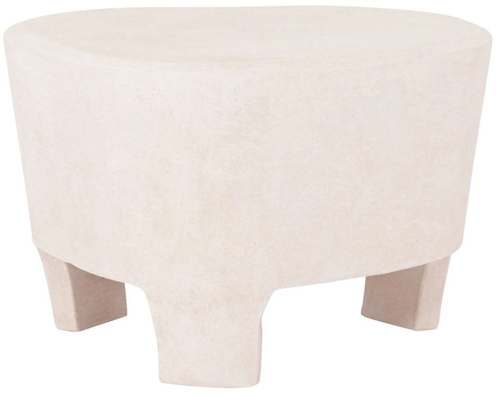 ΤΡΑΠΕΖΙ ΣΑΛΟΝΙΟΥ ΣΕΙΡΑ SANTORINI HM18053 MDF ΣΕ ΥΠΟΛΕΥΚΟ ΧΡΩΜΑ 54x61x40,5Υεκ.