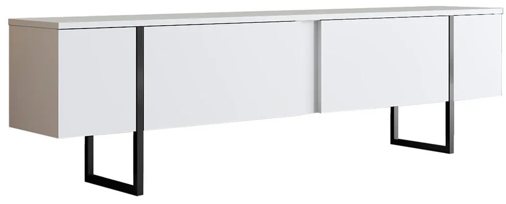 Έπιπλο Τηλεόρασης Luxe 618BLY1105 180x30x50cm White-Black