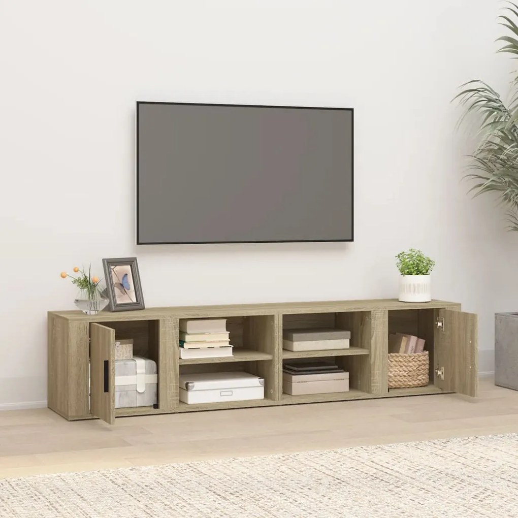 vidaXL Έπιπλα Τηλεόρασης 2 τεμ. Sonoma Δρυς 80x31,5x36 εκ. Επεξ. Ξύλο