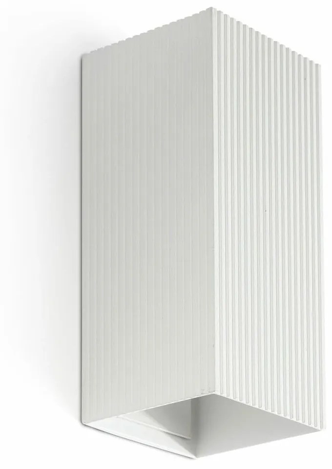 Φωτιστικό Τοίχου Lune Square Striped 40565 2xGU10 8x15,5cm White Faro Barcelona