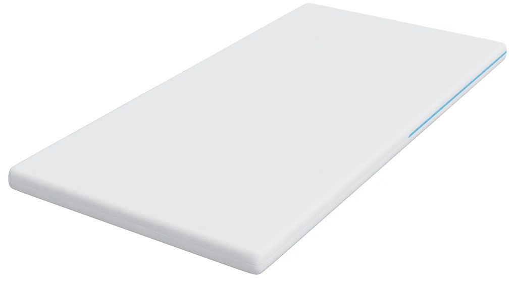 vidaXL Στρώματα Λευκό 90 x 190 cm 100% ύφασμα πολυεστέρα με τζακάρ