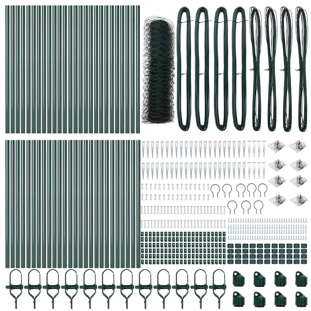 vidaXL Στύλος Περιφράξεων Πράσινο 100 x 0,4 μ (50 χιλ πλέγμα)