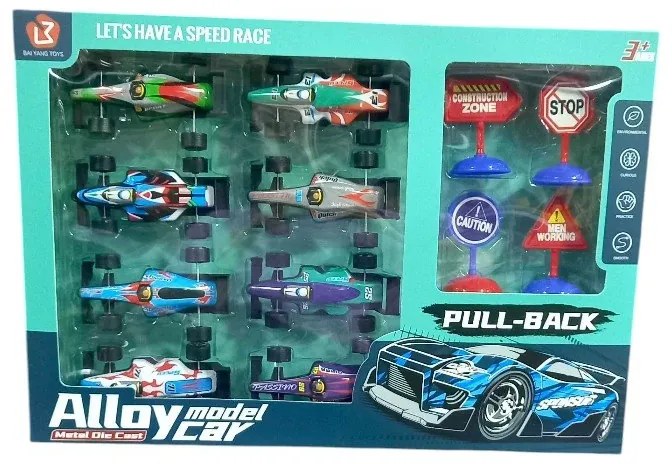 Σετ Μεταλλικά Αυτοκινητάκια με Αξεσουάρ