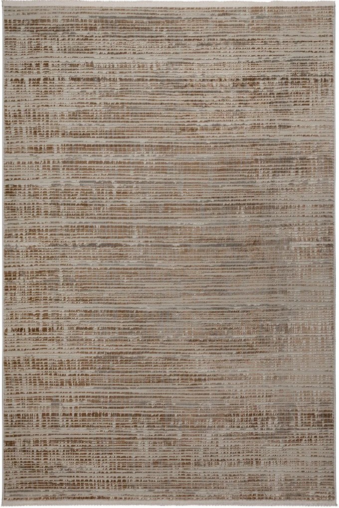 Χαλί Savoir HL01A Grey HB-Light Brown Βιοκαρπέτ 200X290cm