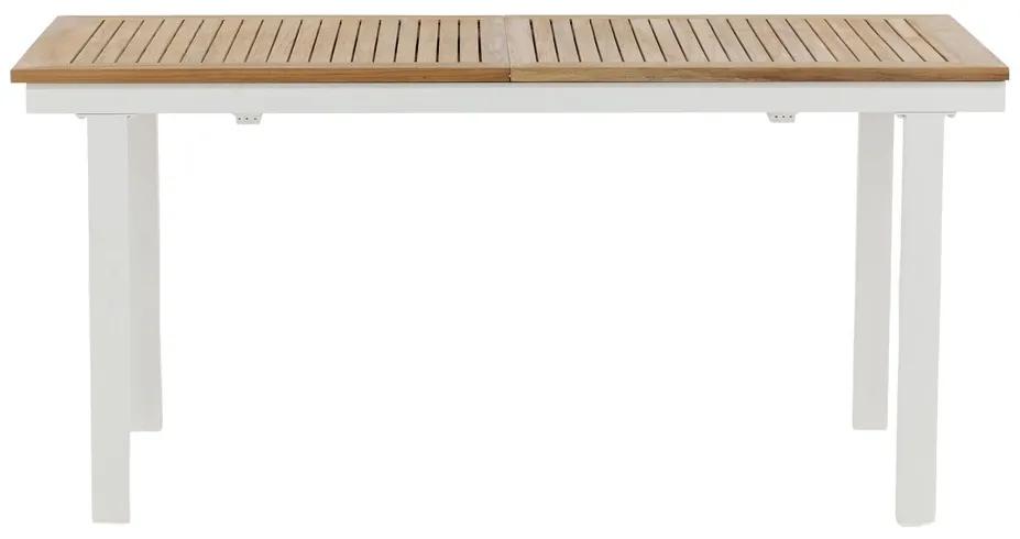 Τραπέζι εξωτερικού χώρου Dallas 809, Ξύλο, 75x90cm, 38 kg, Ανοιχτό χρώμα ξύλου, Άσπρο, Μέταλλο, Ξύλο: Ξύλο Teak | Epipla1.gr
