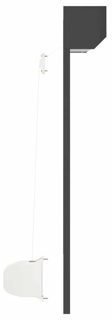 vidaXL Παντζούρι Ρολό Λευκό 100 x 100 εκ. από Αλουμίνιο