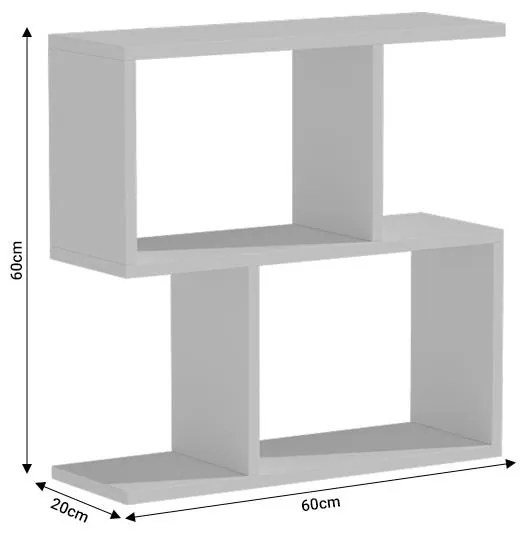 Βοηθητικό τραπέζι Kora μελαμίνης γκρι oak 60x20x60εκ 60x20x60 εκ.