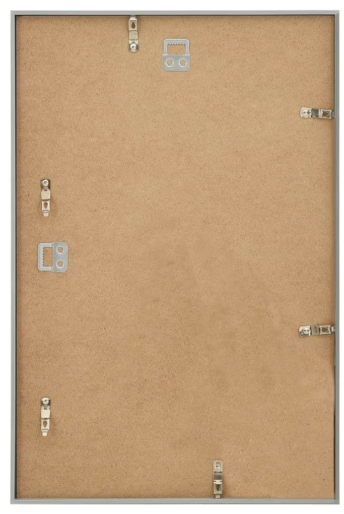 vidaXL Κορνίζες Κολάζ για Τοίχο 3 τεμ. Ασημί 50 x 70 εκ. MDF