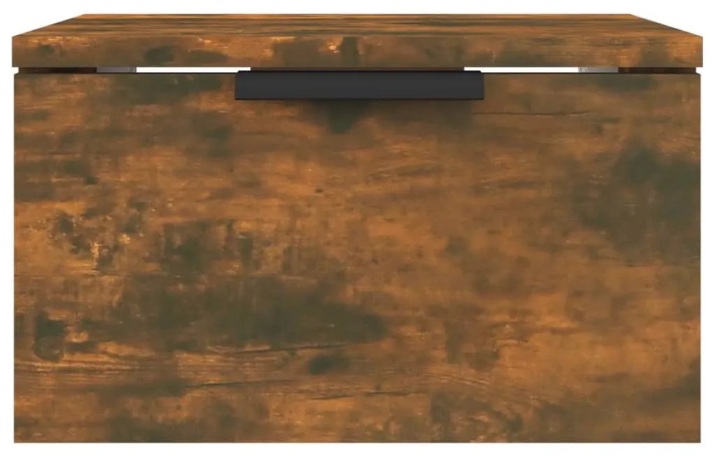 vidaXL Κομοδίνο Επιτοίχιο Καπνιστή Δρυς 34x30x20 εκ.