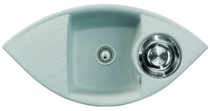 Macart Focus C-150 Ένθετος και αντιστρεφόμενος νεροχύτης Croma (Γκρι)