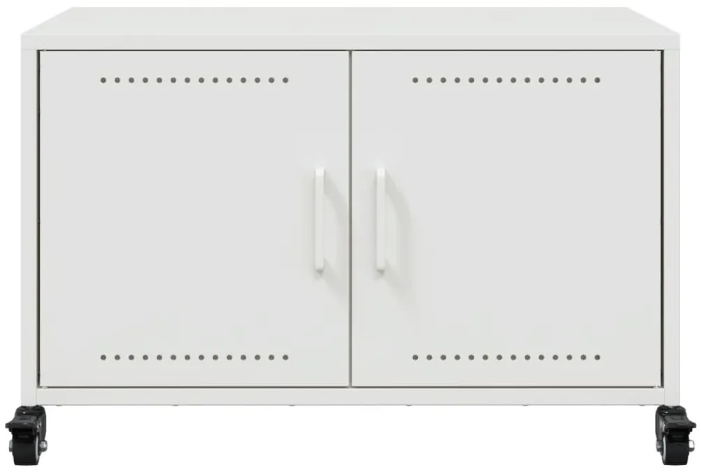vidaXL Έπιπλο Τηλεόρασης Λευκό 68 x 39 x 43,5 εκ. Χάλυβας