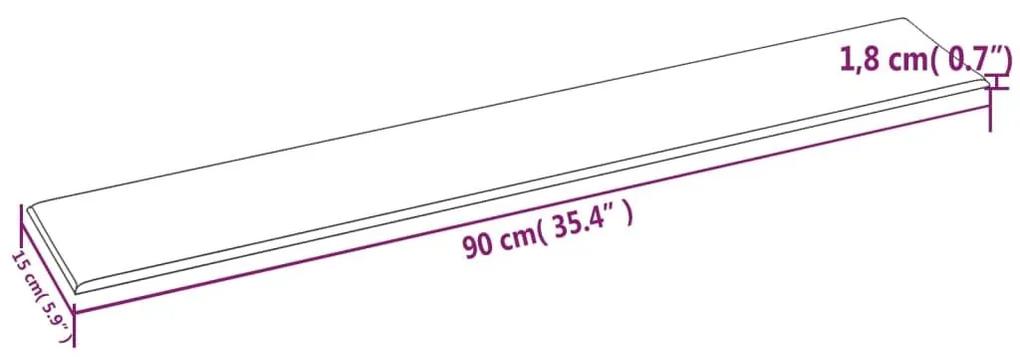 Πάνελ Τοίχου 12 τεμ. Γκρι 90 x 15 εκ. 1,62 μ² Συνθετικό Δέρμα - Γκρι