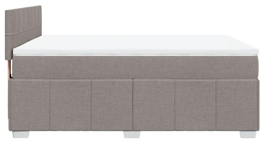 ΚΡΕΒΑΤΙ BOXSPRING ΜΕ ΣΤΡΩΜΑ TAUPE 140X190 ΕΚ. ΥΦΑΣΜΑΤΙΝΟ 3287067