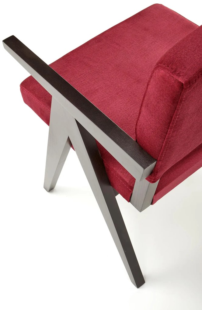 MEMORY chair, ebony / maroon Monolith 59