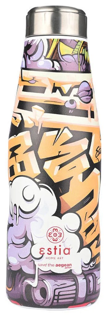 Μπουκάλι Θερμός 500ml Estia Save The Aegean Graffiti Rhythm 01-22068
