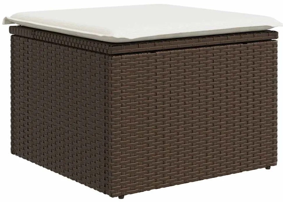 vidaXL Σετ Καναπέ με μαξιλάρι 7 pcs Καφέ συνθετικό ρατάν