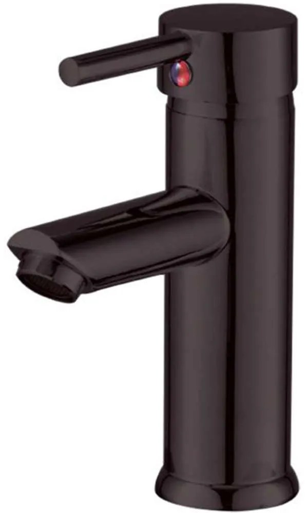 Μπαταρία Νιπτήρος Rota 38-3002 Με Κλικ Black Mat Gloria Metal