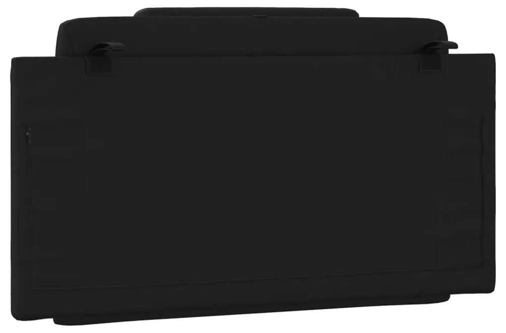 vidaXL Μαξιλάρι για Κεφαλάρι Viana Μαύρο 100 εκ. από Συνθετικό Δέρμα