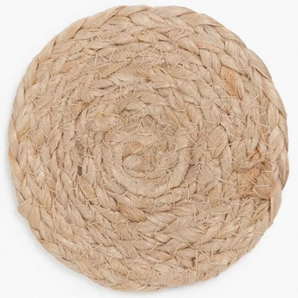 Σουβέρ Ural (Σετ 4Τμχ) LBTCAURAL10NAT Φ10cm Natural Calma House Jute