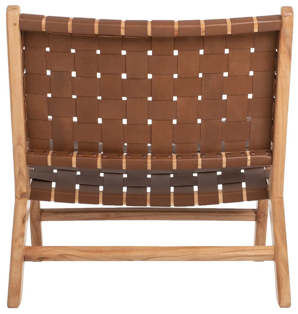 Καρέκλα Felipe από Μασίφ Ξύλο Teak Φυσικό 65x82x88 Υ Εκ.