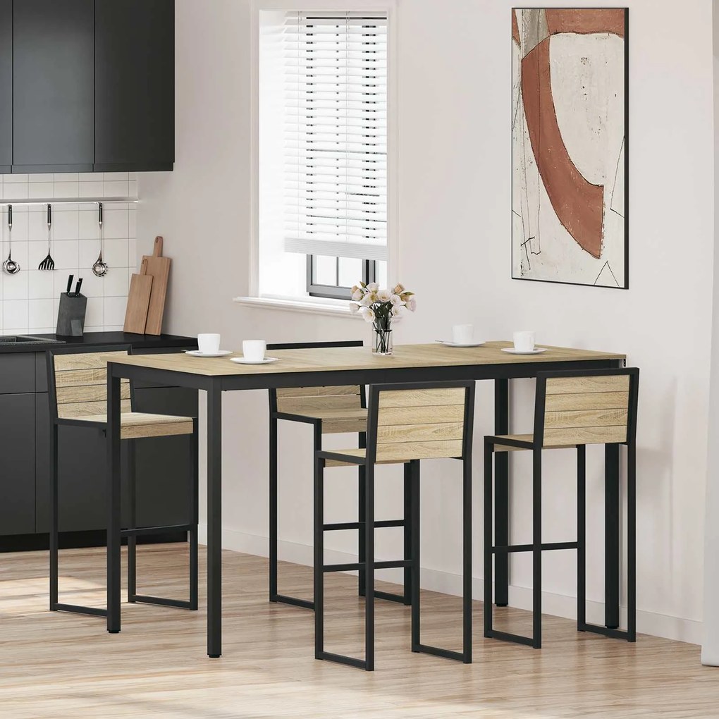 vidaXL Τραπεζαρίες Επεξεργασμένο ξύλο