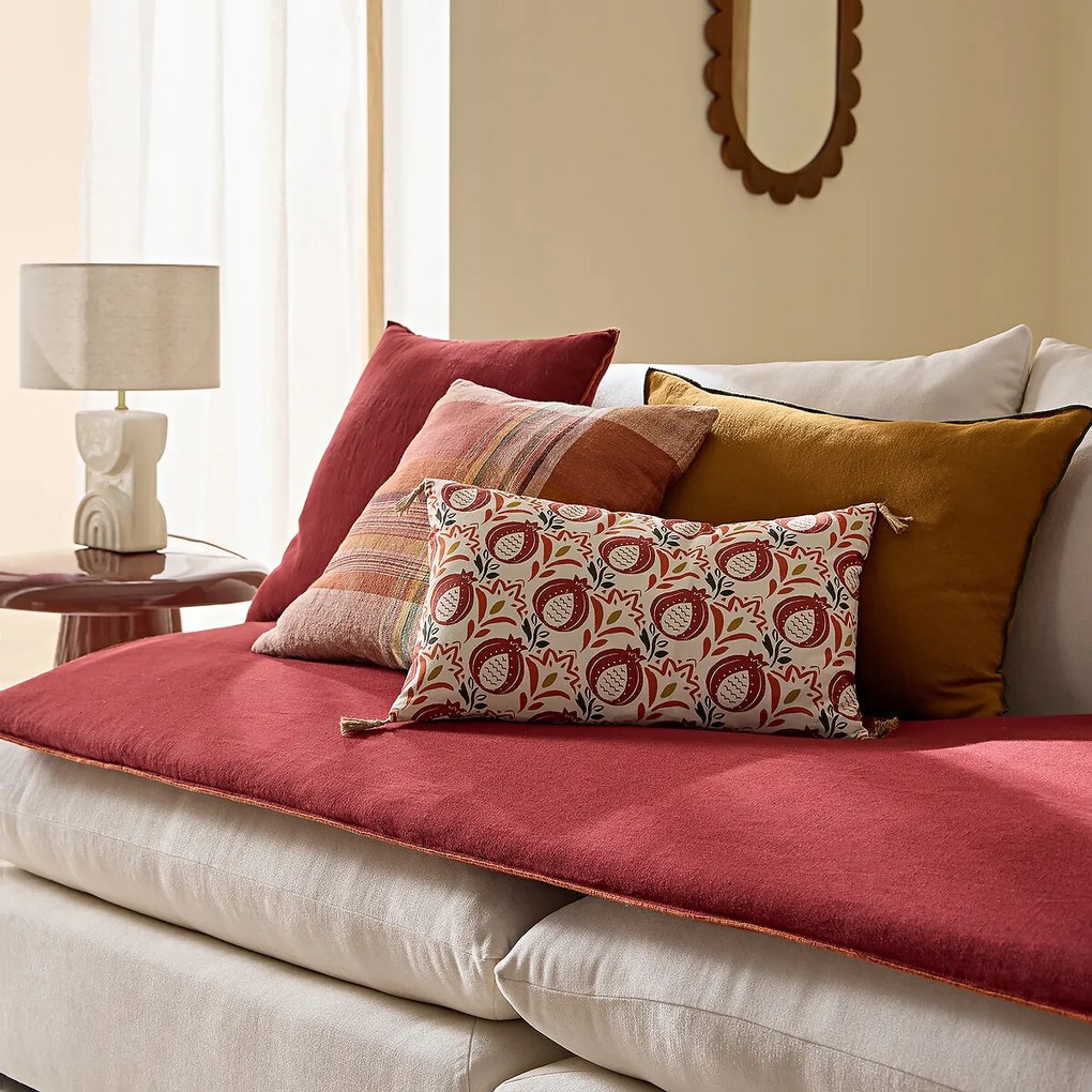 Μαξιλαροθήκη μονόχρωμη από λινό/βαμβάκι, Warna