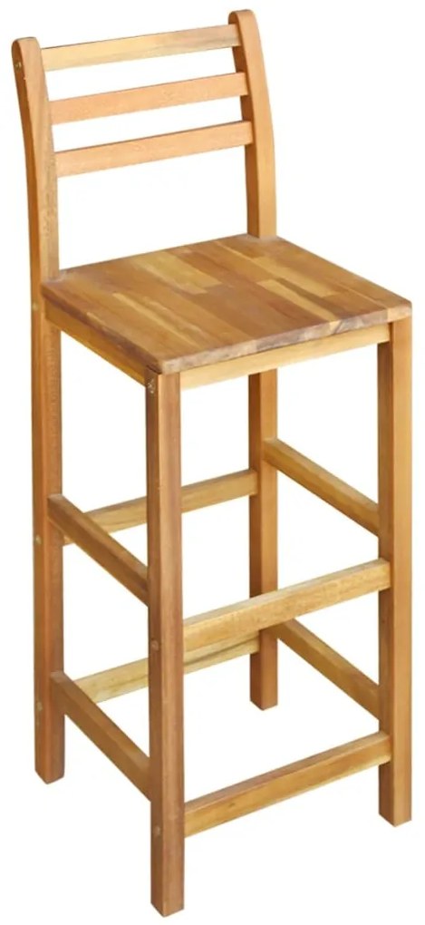 vidaXL Σετ Τραπέζι και Καρέκλες Μπαρ 3 τεμ. από Μασίφ Ξύλο Ακακίας