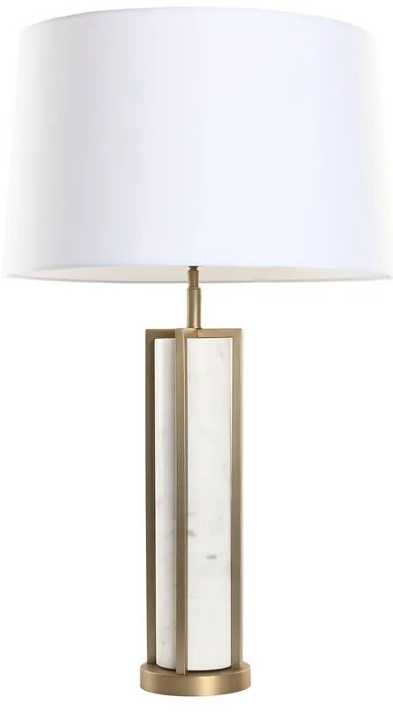 Επιτραπέζιο Φωτιστικό Home ESPRIT Λευκό Μπεζ Χρυσό 50 W 220 V