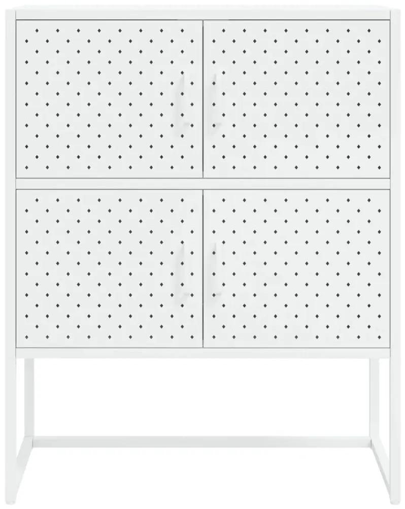 Ντουλάπι Λευκό 80 x 35 x 100 εκ. από Ατσάλι - Λευκό