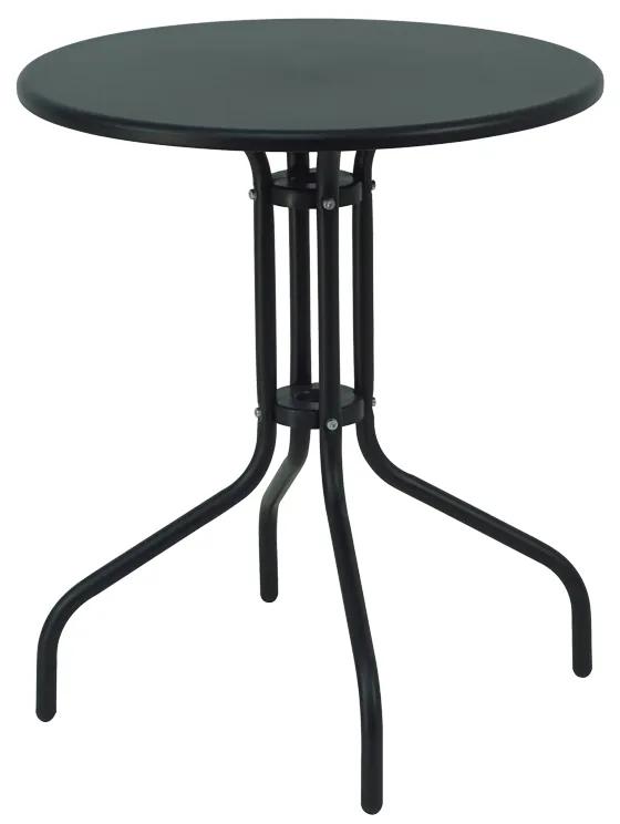 Τραπέζι Vergo μαύρο μέταλλο Φ60x70εκ Υλικό: 1MM THICKNESS STEEL. STEEL TUBE 130-000059