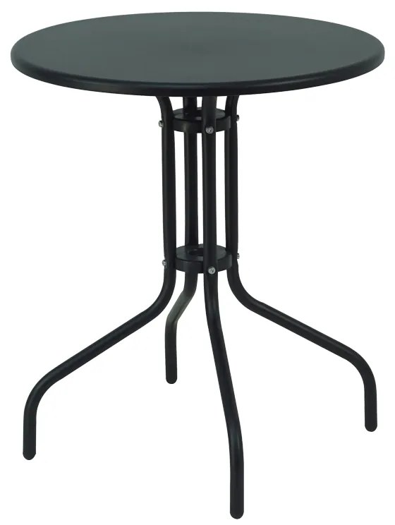 Τραπέζι Vergo μαύρο μέταλλο Φ60x70εκ Υλικό: 1MM THICKNESS STEEL. STEEL TUBE 22x0.9mm 130-000059