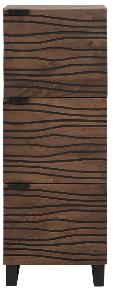vidaXL Highboard Καφέ 40 x 33 x 110 εκ Μασίφ ξύλο μάνγκο