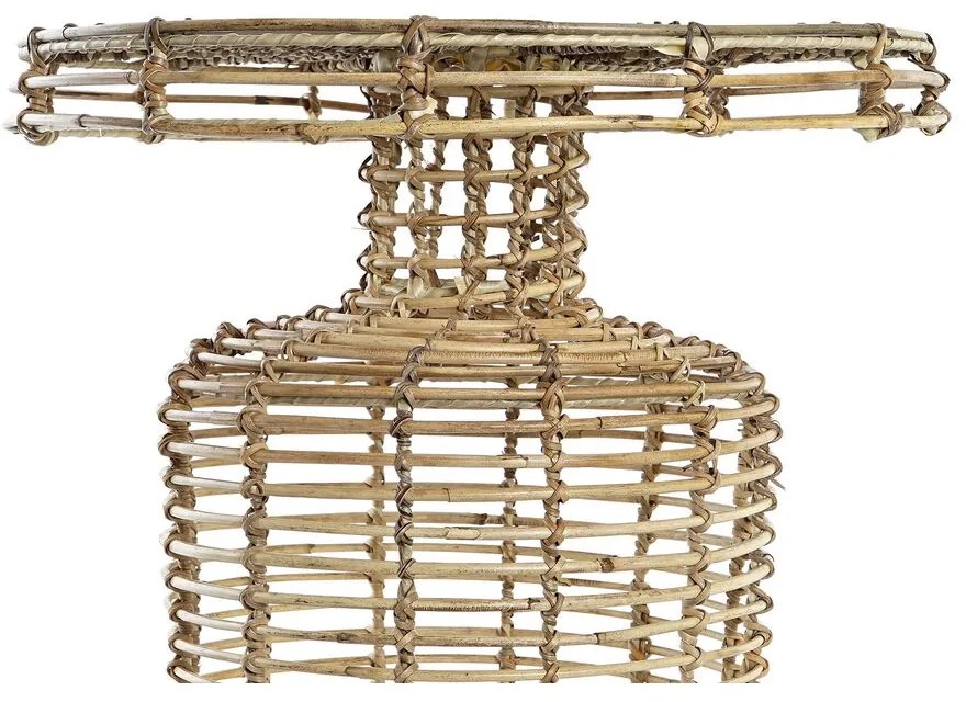 Βοηθητικό Τραπέζι DKD Home Decor Φυσικό 48 x 48 x 45 cm