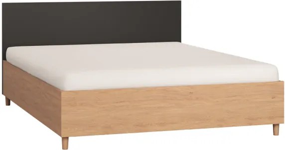 Κρεβάτι Simple-160 x 200-Φυσικό - Μαύρο - 165.00Χ202.50Χ89.50cm