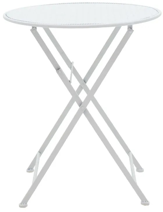 Τραπεζαρία Walen pakoworld σετ 3τεμ μέταλλο λευκό