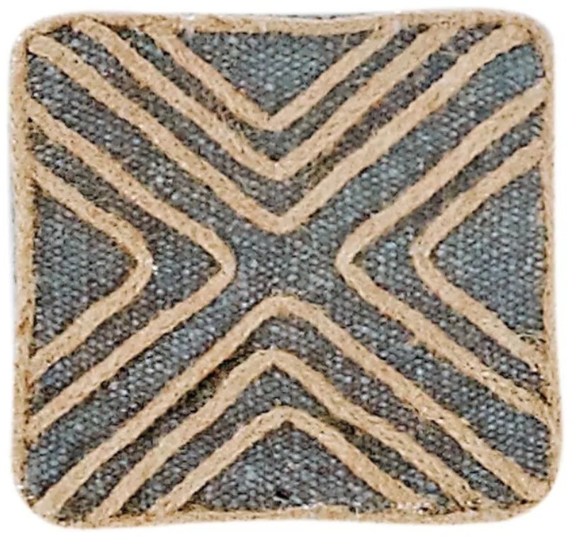 Σουβέρ Coaster 232 (Σετ 4τμχ) Raf-Beige Kentia Βαμβάκι,Jute