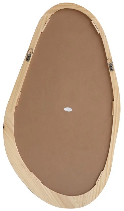 Καθρέπτης οβάλ Baloa pakoworld mdf σε φυσική απόχρωση 44x4x80εκ